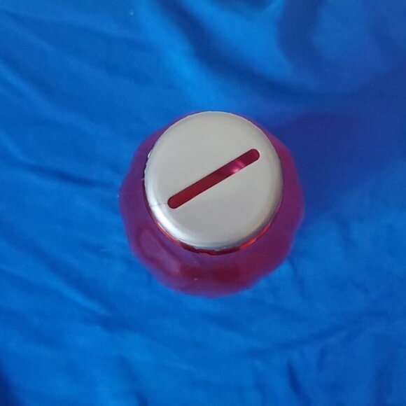 Flexcraft 11.5" Red Plastic Coca-cola Bottle Shaped Coin Bank - Picture 3 of 5